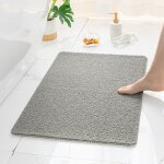 Tapis de douche antid�rapant, 40x80 cm, tapis de salle de bain doux, confortable et s�r avec trous de ...