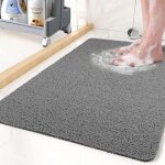 Tapis de douche antid�rapant, tapis de baignoire sans ventouses, tapis de bain loofah pour baignoire ...