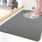 Tapis de douche antid�rapant, tapis de baignoire sans ventouses, tapis de bain loofah pour baignoire ...