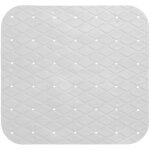 5five simply smart - tapis de douche antid�rapant blanc 50x50 cm