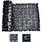 Tapis de douche antidrapant noir rectangle tapis de baignoire antidrapant anti moisissure tapis de ...