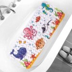 Tapis de douche tapis de bain antid�rapant avec trous de drainage et ventouses lavable en machine antid�rapant ...