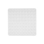 Tapis de douche rocha, tapis de bain antidrapant, caoutchouc, 54x54 cm, blanc - wenko