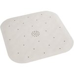 Tapis de douche, tapis salle de bain antid�rapant avec �vacuation eau, caoutchouc naturel, 54 x 54 cm, ...