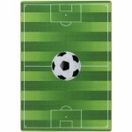 Tapis pour enfant lavable - tapis chambre enfant football (vert - 80x120cm)