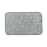 Tapis enfant 'phosphorescent fluo' 50x80cm gris