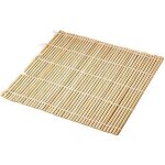 Tapis pour enrouler les sushis - tescoma - en bambou - 24 x 24 cm