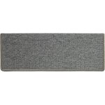 Tapis d'escalier london gris clair 23, 5 x 65 cm rectangulaire