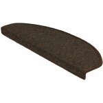 Tapis d'escalier london marron fonc 23, 5 x 65 cm demi - circulaire