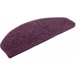 Karat - tapis d'escalier shaggy barcelona violet demi - circulaire 23, 5 x 65 cm