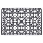 Tapis d'�vier protecteur de cuisine pour fond, �vier en acier inoxydable ou porcelaine, silicone gris ...
