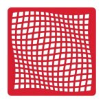 Ac - deco - tapis d'�vier - tapi - l 34 cm x l 34 cm - rouge - livraison gratuite