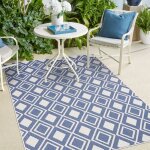 Unamourdetapis - tapis extrieur, kilim reversible lyn2 y reversible 60x110 bleu