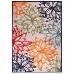 Jadorel - tapis ext�rieur kilim 60x110 bleu et beige rectangle chimeko