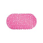 Tapis fond de baignoire pvc galets 35x68cm rose fuschia msv Tapis fond de baignoire pvc galets 35x68cm rose fuschia msv