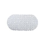 Tapis fond de baignoire pvc galets 35x68cm transparent msv