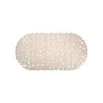 Tapis fond de baignoire pvc galets 39x99cm beige msv