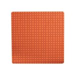 Msv - tapis fond de douche antid�rapant caoutchouc quadro 54x54cm orange