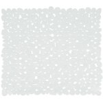 Tapis fond de douche pvc galets 53x53cm blanc msv