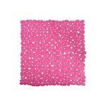 Tapis fond de douche pvc galets 53x53cm rose msv Tapis fond de douche pvc galets 53x53cm rose msv