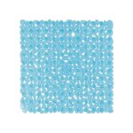 Spirella - tapis fond de douche pvc riverstone 54x54cm bleu clair Spirella - tapis fond de douche pvc riverstone 54x54cm bleu clair
