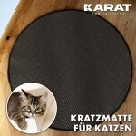Tapis � gratter pour chat rond tapis sisal noir 50 cm de diam�tre