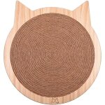 Tapis � gratter en forme de chat pour chats chatons planche � gratter en sisal mural avec ventouse forte ...