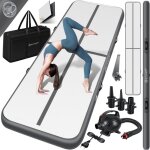 Tapis de gymnastique gonflable airtrack tapis de fitness tapis de gymnastique 3 / 4 / 5 / 6m sac de transport ...