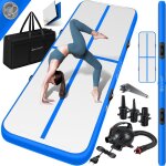 Tapis de gymnastique gonflable airtrack tapis de fitness tapis de gymnastique 3 / 4 / 5 / 6m sac de transport ...