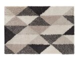 Tapis d'int�rieur rectangle � motif  prism  - beige / noir - 120 x 170 cm - livraison gratuite