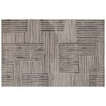 Tapis de salon relief jana 120x170 gris atmosphera