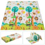 Tapis de jeu pour b�b�, 200 x 180 cm x 1 cm, tapis de jeu pour enfants, pliable, non toxique, sans odeur, ...