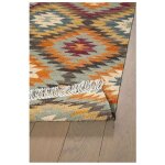 Deladeco - tapis kilim plat laine et coton avec franges bamako multicolore 100x160 Deladeco - tapis kilim plat laine et coton avec franges bamako multicolore 100x160