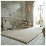 Flair rugs - tapis laine plat contemporain rectangle rue naturel 200x290