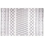 Tapis lavable antid�rapant 80x150 cm noir et blanc vidaxl