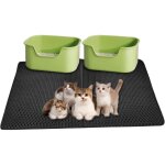 Tapis de liti�re pour chat 55 x 75cm, tapis de pi�geage extra large double couche imperm�able facile ...