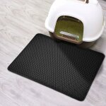Tapis de litière pour chat, résistant à l'urine et à l'eau, tapis de bac à litière double couche en nid ... Tapis de litière pour chat, résistant à l'urine et à l'eau, tapis de bac à litière double couche en nid ...