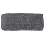 Tapis memoire de forme microfibre galet 45x120 cm - gris fonce tendance