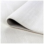 Allotapis - tapis moderne � courtes m�ches effet brillant justine cr�me �120