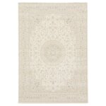 D�coweb - tapis � motif floral oriental - m�dina - �cru - 120 x 170 cm