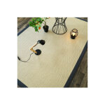 D�coweb - tapis en sisal naturel - veracruz chevron - blanchi et anthracite - 140 x 200 cm