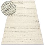 Rugsx - tapis nepal 2100 blancs / naturel grigio - laine, double face beige 120x170 cm