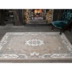 Flair rugs - tapis d'orient shaggy en laine aubusson brun 120x180 Flair rugs - tapis d'orient shaggy en laine aubusson brun 120x180