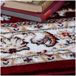 Tapis oriental en polyester aksan rouge 160x230 Tapis oriental en polyester aksan rouge 160x230