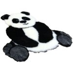 Tapis de panda de dessin anim� en fausse fourrure, coussin doux � poils longs, tapis soyeux � poils longs ...