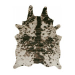 D�coweb - tapis peau de b�te - imitation vache normande - brun et blanc - 150 x 210 cm