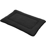 Tapis en peluche pour animaux domestiques lavable 90 x 60 cm - anthracite - lit pour chien avec dessous ...