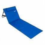 Tapis de plage matelas plage dossier r�glable sangle transport 158cm x 56cm bleu - deuba