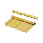 Tapis de plage en paille naturelle 70x180 cm ? roulable avec cordons ? l�ger et facile � transporter ...