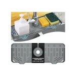 Tapis de plateau anti - goutte en silicone avec poignée de robinet, porte - éponge pour savon à vaisselle ... Tapis de plateau anti - goutte en silicone avec poignée de robinet, porte - éponge pour savon à vaisselle ...